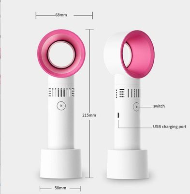 Портативный ABS PC Mini USB зарядка ручной безлистный вентилятор для настольного вздутия ресниц