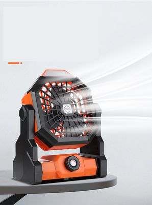 Портативный 6-дюймовый ветровой перезаряжаемый фанат с освещением и долговечностью