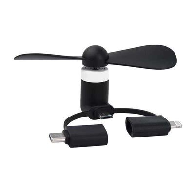 НЕТ Управляемый приложениями мини-фан USB для телефонов iPhone и Android Универсальная совместимость