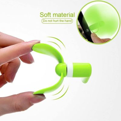 Шелковый экран напечатанный логотип 2 в 1 USB Mini Fan для iPhone и Android Type-C Только 15г