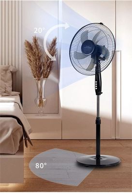 43*43*110CM ABS Пластик 16 дюймовый электрический вертикальный вентилятор для охлаждения воздуха и вентиляции